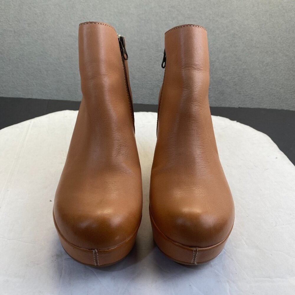 Women's Platform Zipper Ankle Boots‎ Shoes Chunky High Heel Round Toe Size 10/42